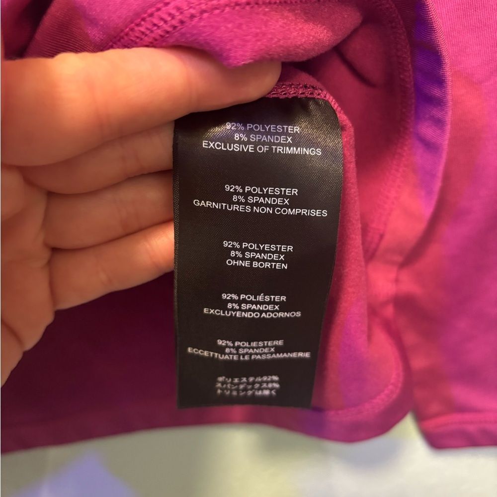 Orage Women’s Fuchsia Quarter Zip Up Long Sleeve Top Size M - Picture 6 of 10